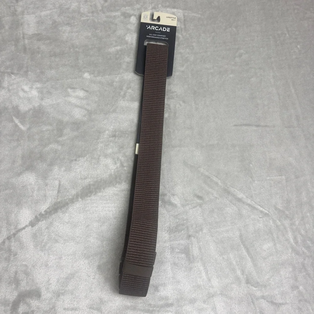 Arcade Woody Heather Walnut Performance Stretch Belt One Size Brown Mountain